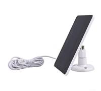 Chargeur de panneau solaire 4 W compatible avec caméra de sécurité Arlo Pro 4 Ultra 2 Pro 3 Pro 5S Sortie 5 V Cellule monocristalline 3 m (Blanc)