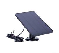 Chargeur de panneau solaire 4 W pour sonnette vidéo Ring Video Doorbell 2/3/3 Plus/4, sortie 5 V, 21,8 % monocristallin haute efficacité, câble, résistant aux intempéries (noir)