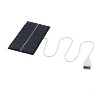 Chargeur de panneau solaire compact et portable 2 W - Chargement USB pour batterie 3,7 V - Ventilateur de lampadaire domestique - 110 x 60 mm