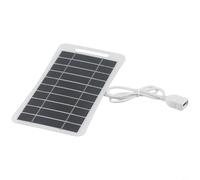 Chargeur de panneau solaire extérieur 5 W 5 V avec sortie USB, design en polysilicium pour un approvisionnement fiable en énergie aux téléphones portables et petits appareils électroniques