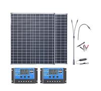 Chargeur De Panneau Solaire | Kit de panneaux solaires photovoltaïques 1000W 500W 12V(2PC Controller kiTS)
