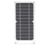 Chargeur de panneau solaire monocristallin portable 6W avec interface USB pour petits appareils, ventilateur, lampe