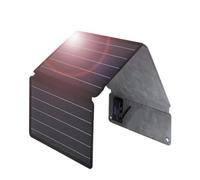 Chargeur De Panneau Solaire, Panneau Solaire Léger En Cuir 60W | Avec Écran D'affichage, Alimentation Portable For Le Camping Et La Randonnée