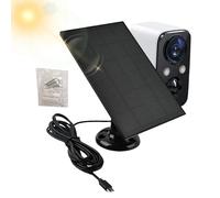 Chargeur de sonnette à anneau - panneau solaire extérieur, chargeur de panneau solaire | Chargeur de batterie d'anneau, panneau solaire 3W 5V, Charge Panneau d'extension solaire de caméra mobile, surv