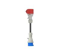 Chargeur Portable EV Prise Schuko Vers CEE Rouge Adaptateur de Prise Femelle D'Alimentation Bleu CEE Connecter avec 32A 3 Phases