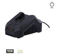 Chargeur rapide 2Ah pour outils sans fil à batterie Texas 20 volts