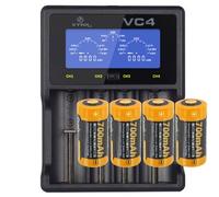 Chargeur rapide et 4 batteries pour la caméra de surveillance HD sans fil Netgear Arlo VMC3030, VMK3200, VMS3330, 3430, 3530