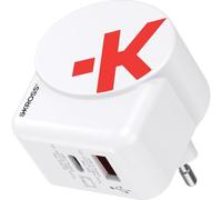 Skross 1.302425 chargeur d'appareils mobiles Caméra Numérique, Lecteur e-book, Ordinateur portable, Chargeur électrique, Smartphone, Smartwatch, Tablette Blanc Secteur Charge rapide Intérieure