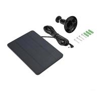 Chargeur solaire 4 W pour appareil photo, module d'alimentation monocristallin de sécurité extérieure avec câble d'extension de 3 m, résistant aux intempéries, chargeur solaire mural pour faible