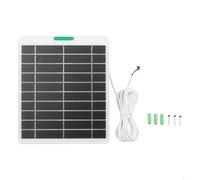 Chargeur solaire 5 W pour sonnette vidéo Ring 4 3 Plus 2 - Haute efficacité solaire - Accessoire de sécurité domestique - Noir (blanc)