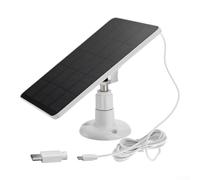 Chargeur solaire extérieur 4 W pour caméras de sécurité Blink | Long câble adaptateur solaire réglable chargeur solaire panneau de silicium monocristallin