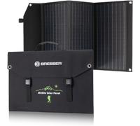 Chargeur solaire portable BRESSER 90 Watt avec port USB et connecteur d’alimentation