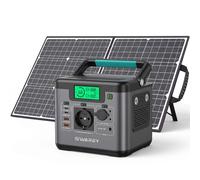 Chargeur SWAREY 555Wh 230V avec panneau solaire 100W, générateur centrale solaire 550W(1100W crête) avec charge rapide bidirectionnelle USB-C 140W