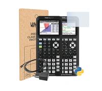 Chargeur TI et film de protection d'écran WYNGS pour calculatrice graphique TI 84 Plus CE-T Python et TI 84 Plus CE-T