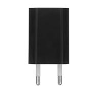 Chargeur USB Européen Plat Noir Compact pour Voyages et Affaires | Protection la Surchauffe Arrêt Automatique en Fin de Charge, Adaptateur Secteur USB, 5v/500ma