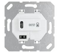 Chargeur USB Jung PD, 1 port Type-C, blanc alpin, 1 pièce.