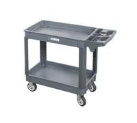 Chariot 2 bacs polypropylene avec roues Fervi c065/2