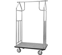 Chariot à bagages d'hôtel 362kg - Chariot à bagages - Chariot pour groom 108x64x180cm - Chariot de transport pour les bagages dans l'hôtel