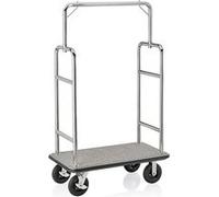 Chariot à bagages en Acier Inoxydable gris L 1130 mm l 620 mm H 1830 mm Was Germany 3 G