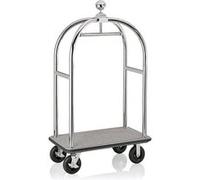 Chariot à bagages en Acier Inoxydable gris L 1130 mm l 620 mm H 1910 mm 2 Was Germany 3 G