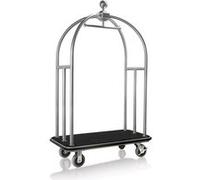 Chariot à bagages en Acier Inoxydable noir L 1120 mm l 610 mm H 1860 mm 2 Was Germany 6 G