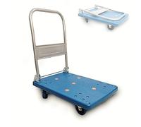 Chariot à Bagages Pliable à Plate-Forme avec roulettes pivotantes, Charge maximale 250 kg, Plateau de Transport