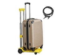 Chariot À Bagages Pliable - Chariot De Transport Roulant, Transporteur | Conception pliante, légère et compacte, poignée réglable, sans assemblage, capacité de 220 lb, déplacement de garage à l'aéro