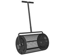 Chariot à compost - Chariot à engrais de jardin - 75 litres - 61 x 40 cm - Panier en métal - Noir