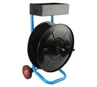 Chariot à courroies, acier de haute qualité, compatible avec des dimensions de 203 x 203 mm, polyvalent pour différents types de courroies, roues en caoutchouc de 8 pouces, coffre à outils intégré