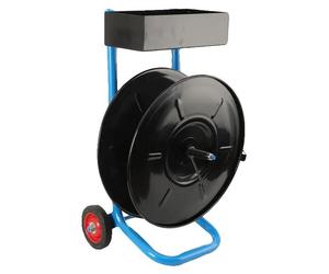 Chariot à courroies, acier de haute qualité, compatible avec des dimensions de 203 x 203 mm, polyvalent pour différents types de courroies, roues en caoutchouc de 8 pouces, coffre à outils intégré