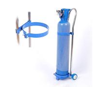 Chariot à cylindre pour réservoirs de gaz, hauteur réglable de 78,7 à 109,9 cm, design à 2 roues pour un transport facile, convient aux bouteilles de 80 cm, parfait pour un usage domestique