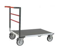 Chariot à dossier fixe 600 kg - Matière du plateau et dimensions au choix