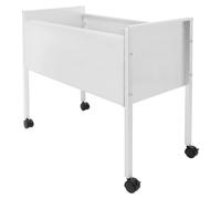 Chariot à dossiers suspendus - Chariot à dossiers mobile - 70 × 37 × 60 cm - Acier au carbone - Avec roulettes - 1 tiroir - Capacité de charge : 30 kg - Argent