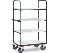 Chariot à étagères Fetra ESD jusqu'à 4 tablettes, électroconducteur 1200 x 800 mm