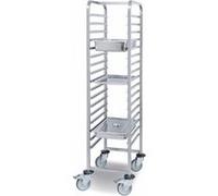 Chariot à Glissières avec 17 Niveaux pour Bacs GN 1/1 - - Inox