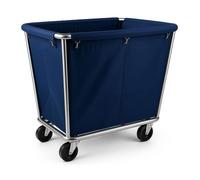 Chariot à linge conique inox avec roulettes - chariot blanchisserie hôtel hôpital