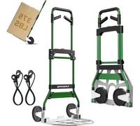 Chariot à main pour charges lourdes - Châssis en aluminium - 170 kg - Vert