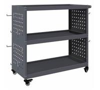 Chariot à outils 1 pièce,Chariot de travail,chariot d 'atelier, avec étagère Anthracite 75 x 35 x 73 cm vwl34f11
