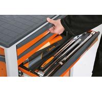 Chariot à outils BETA à six tiroirs Orange