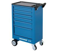 Chariot à outils Gedore avec 6 tiroirs, 605 mm, 930 mm, 375 mm, 43 kg