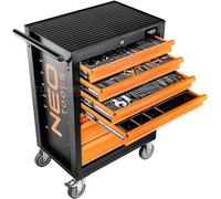 Chariot à outils NEO 7 tiroirs, rempli 129 pièces