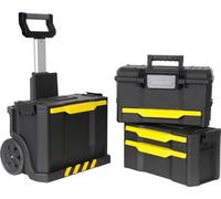 Chariot à outils vide avec 3 unités modulaires - mallette à outils polyvalente - boîte de rangement pour petites pièces - grands outils Mallette à outils