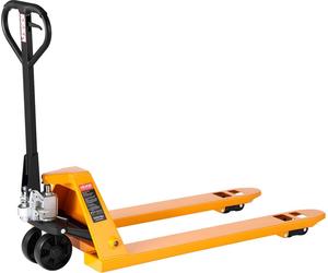Chariot à palettes VEVOR, capacité de charge 2,5 T, transpalette manuel avec fourches 1220 x 685 mm, chariot à palettes avec hauteur de levage des fourches 8,5-18 cm, chariot à palettes pour usines, e