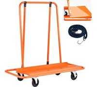 Chariot à panneaux VEVOR, capacité de charge 816 kg, chariot de transport avec 4 roues pivotantes, chariot à panneaux, chariot à panneaux avec sangle de serrage, aide au transport pour contreplaqué, p