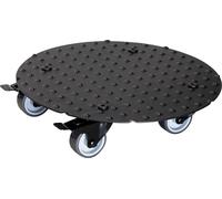 Chariot à plantes ALASKA Ø 30 x 75 cm | Chariot à fleurs pour l'intérieur + l'extérieur | Chariot à conteneur en aluminium | 2 freins | Capacité de charge 150 kg | Fabriqué en Allemagne - 20700701