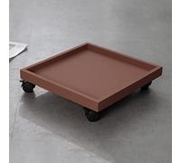 Chariot à Plantes Robuste avec Roues verrouillables - Support à Plantes carré Roulant pour Pots de Fleurs, Support Durable sur Roues, 38 cm/14,96 po - Parfait pour Une Utilisation intérieure