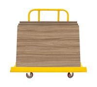Chariot à plaques - Capacité de charge de 800 kg - Transport de plaques | Chariot à panneaux lourds avec 4 roues pour plaques de plâtre et portes, chariot de transport robuste pour chantier et