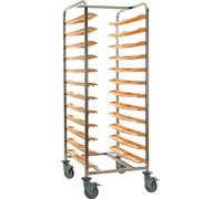 Chariot à plateaux de cantine Matfer Bourgeat pour 24 plateaux