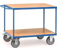 Chariot à plateaux lourds avec 2 plateaux 1000 x 700 mm