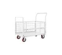 VEVOR Chariot à plateforme avec cage - 907 kg - Pliable 6 en 1 - Roues pivotantes/fixes